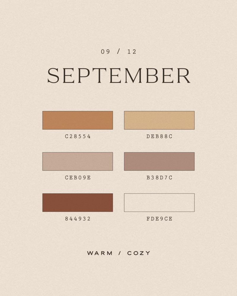 What if Months were Trendy Color Palettes? - amarielael.com