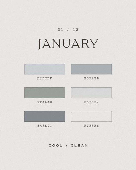 What if Months were Trendy Color Palettes? - amarielael.com