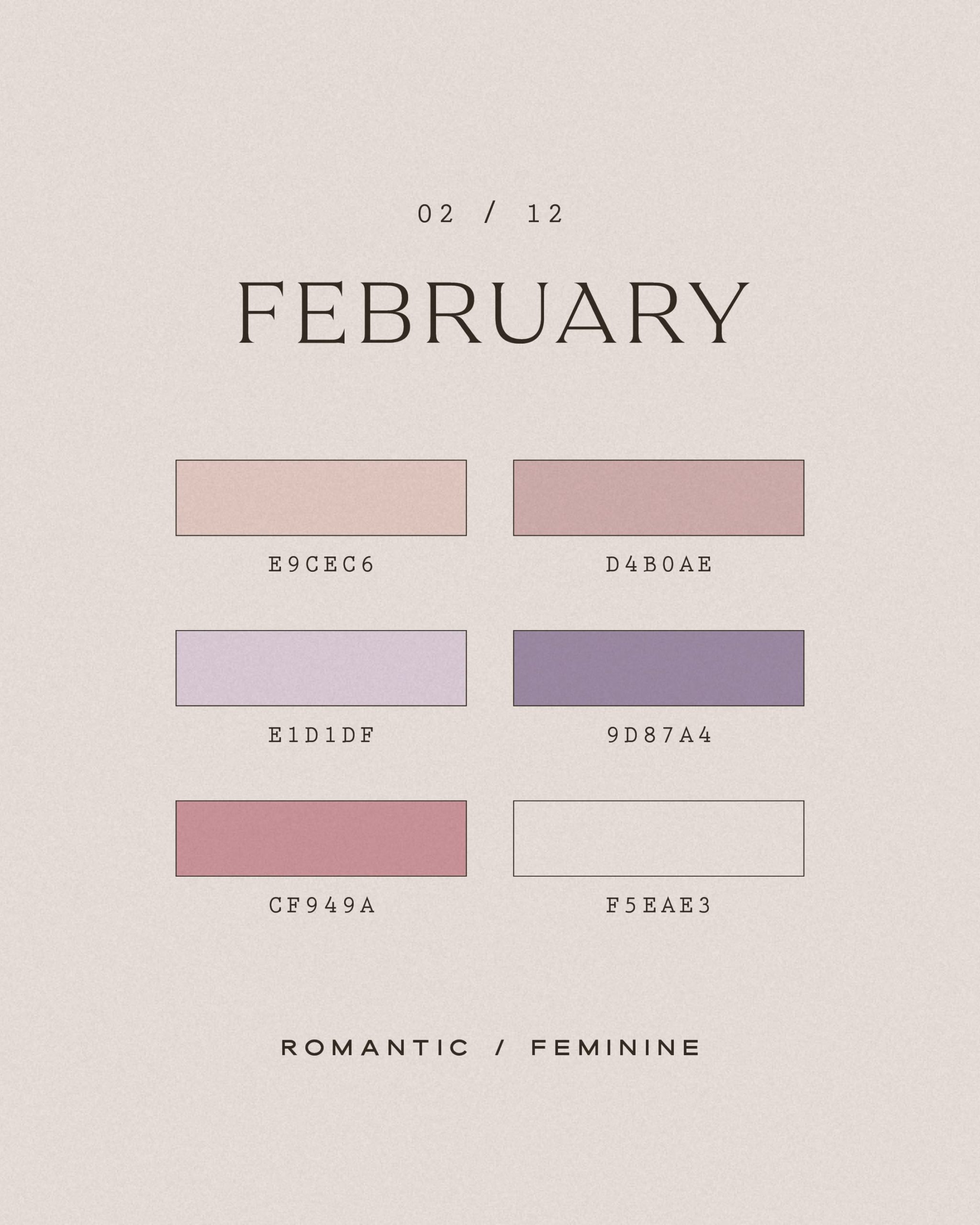 What if Months were Trendy Color Palettes? - amarielael.com