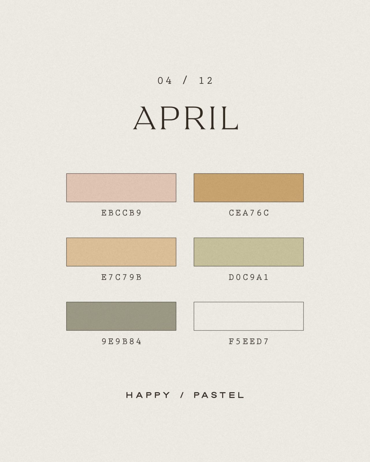 What if Months were Trendy Color Palettes? - amarielael.com