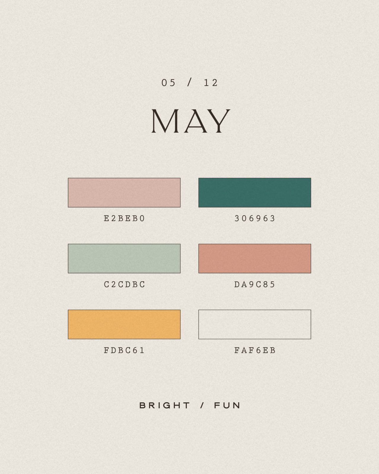 What if Months were Trendy Color Palettes? - amarielael.com